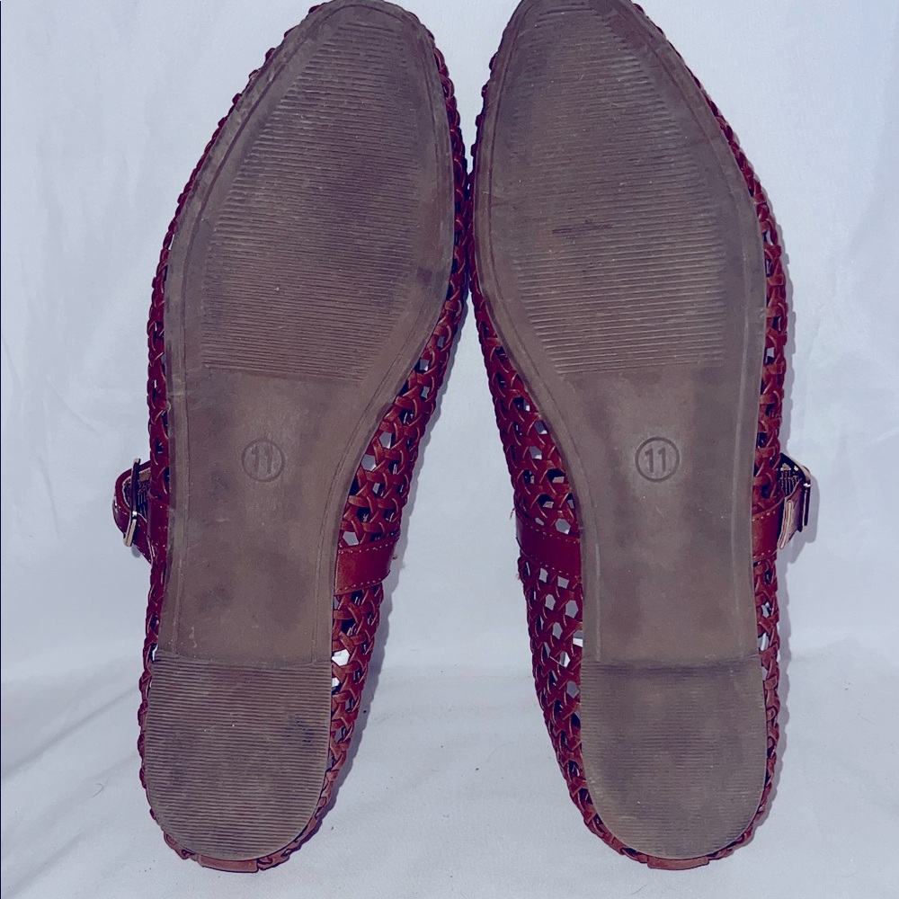 Universal Thread Elegant Brown Woven Flats, Size 11 Women - Picture 5 of 7